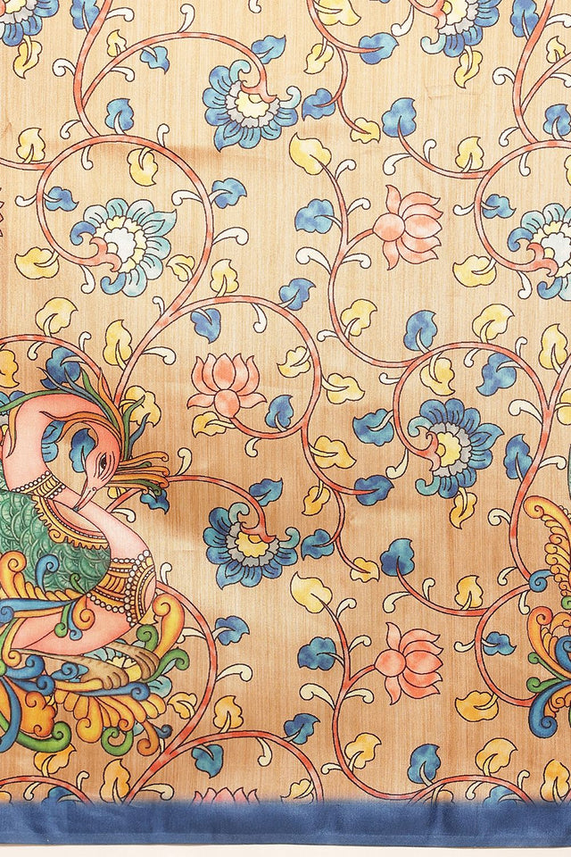 Brown Kalamkari Printed Silk Saree (SZ-DGGIA-BW-3219)