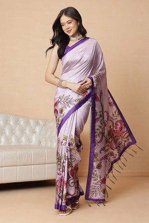 Multi Color Kalamkari Printed Silk Saree (SZ-DGGIA-MUL-3223)