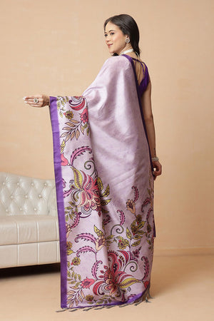 Multi Color Kalamkari Printed Silk Saree (SZ-DGGIA-MUL-3223)