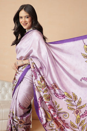 Multi Color Kalamkari Printed Silk Saree (SZ-DGGIA-MUL-3223)