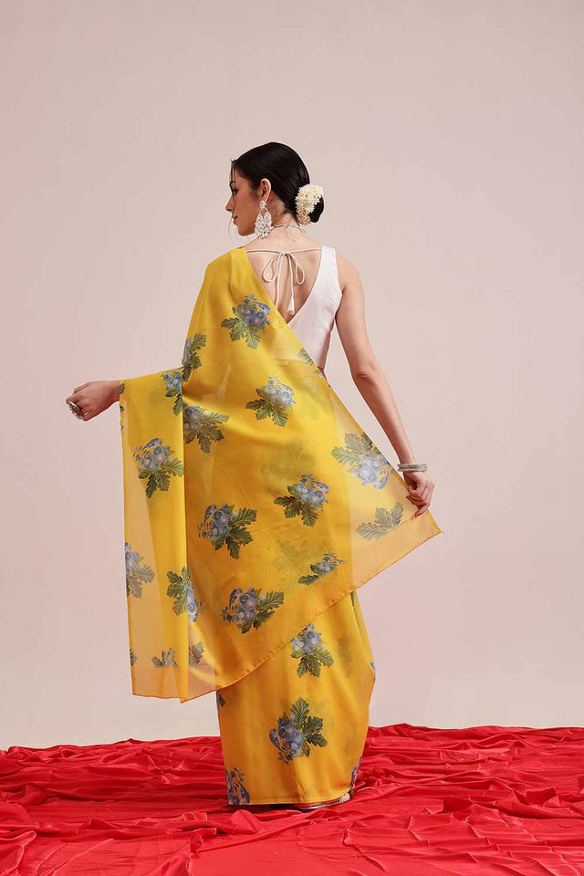 Green Banarasi Abstract Printed Art Silk  Saree