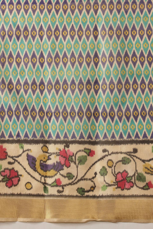 Multi Color Printed Tissue Saree (SZ-DGHINA-3061)