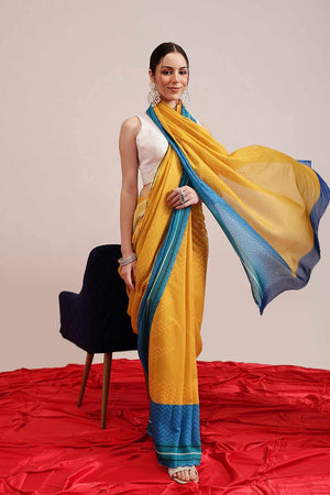 Pink  Abstract Printed Cotton  Saree