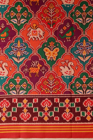 Multi Color Digital Printed Soft Silk Saree