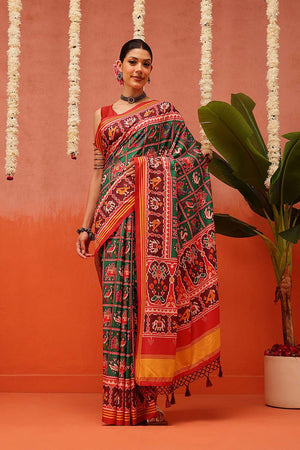 Multi Color Digital Printed Soft Silk Saree