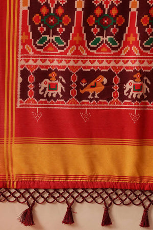 Multi Color Digital Printed Soft Silk Saree