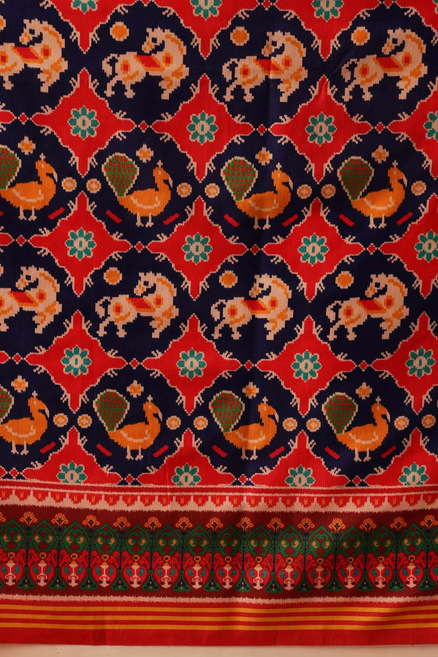 Multi Color Digital Printed Soft Silk Saree