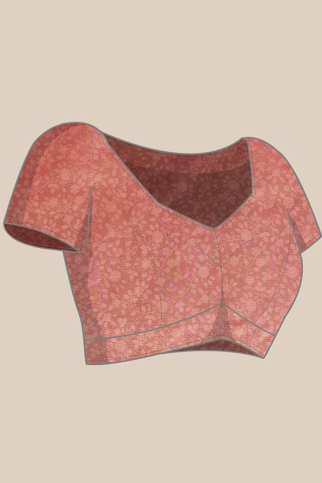 Beige Solid Tissue Saree