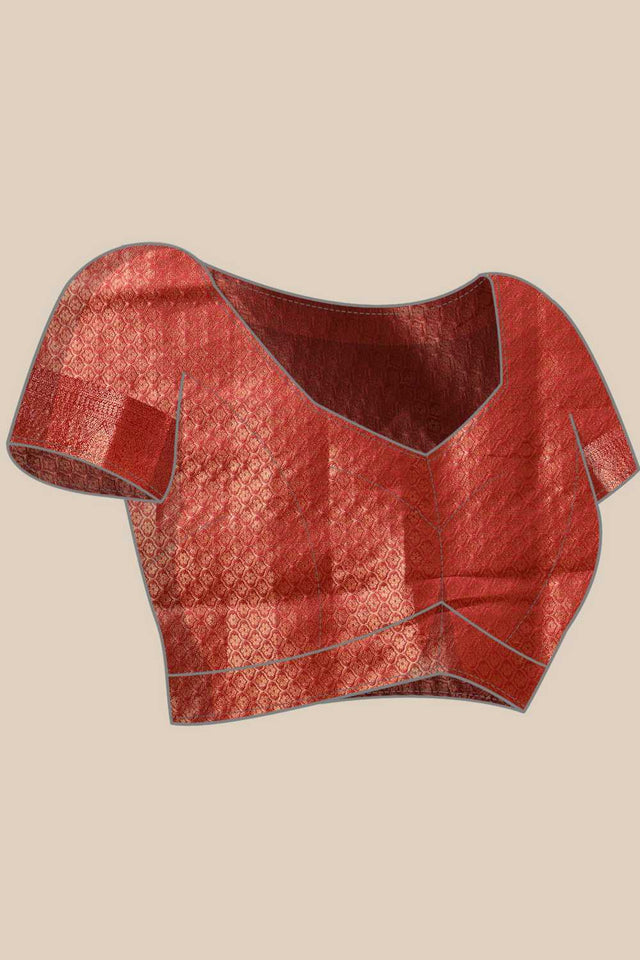 Green Floral Printed Tissue Silk Saree