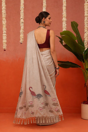 Multi Color Animal Printed Soft Silk Saree (SZ-DGLAYA-MUL-3264)