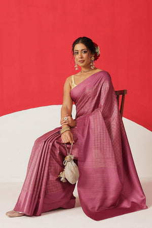 Pink Printed Silk Saree (SZ-DGMAYA-2547)