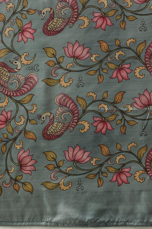 Grey Printed Silk Saree (SZ-DGMAYA-2553)