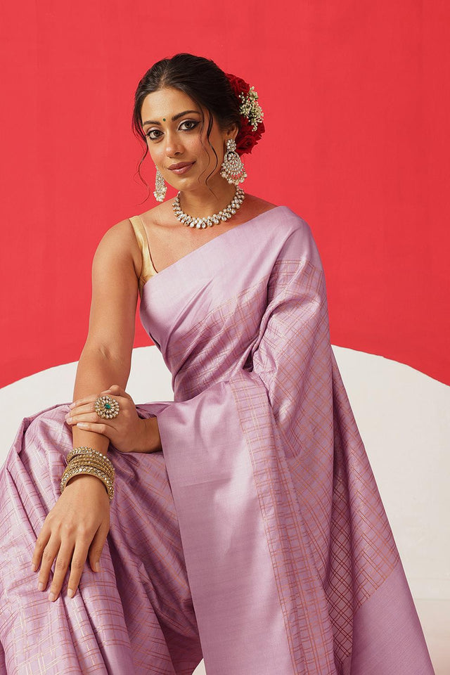 Lavender Printed Silk Saree (SZ-DGMAYA-3067)