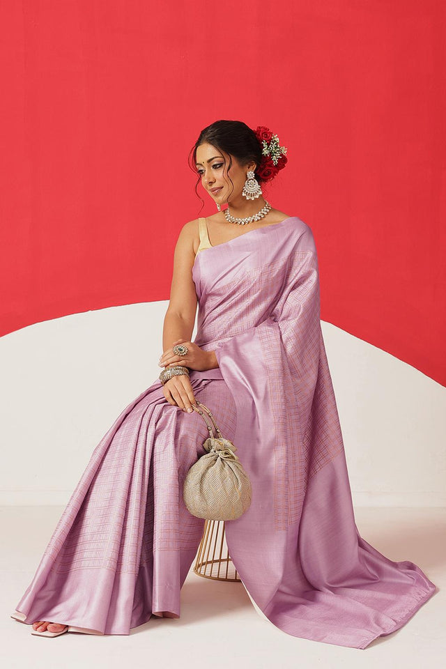 Lavender Printed Silk Saree (SZ-DGMAYA-3067)