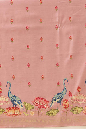 Pink Floral Printed Art Silk Saree (SZ-DGMAYLI-1-PN-3109)