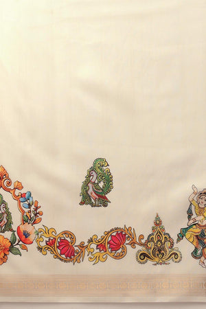 Beige Printed Art Silk Saree (SZ-DGMAYLI-3003)