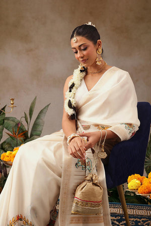 Beige Printed Art Silk Saree (SZ-DGMAYLI-3004)