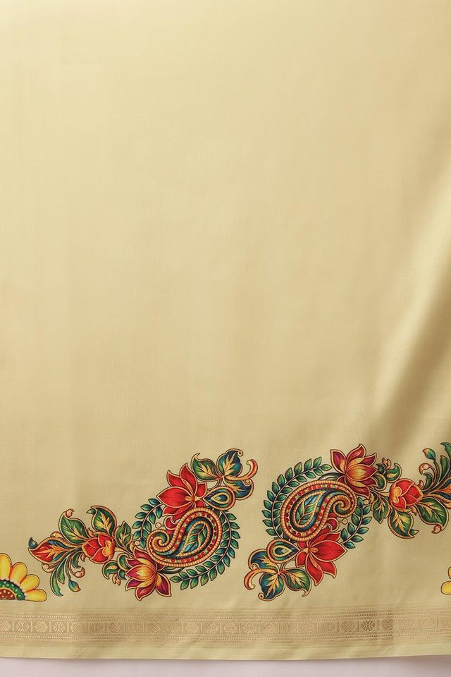 Beige Printed Art Silk Saree (SZ-DGMAYLI-BE-3005)