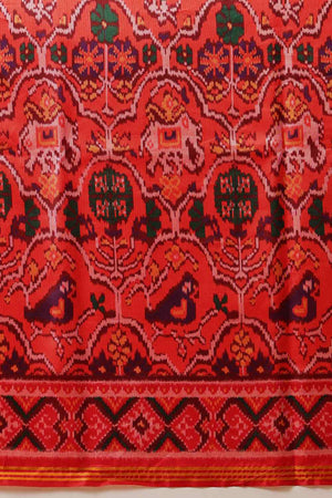 Multi Color Printed Silk Saree