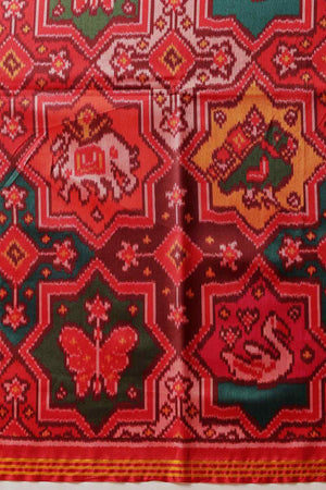 Multi Color Printed Silk Saree