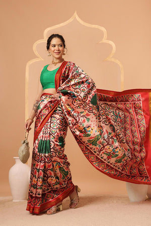 Off White Patola Printed Silk Saree (SZ-DGPATOLA-2972)