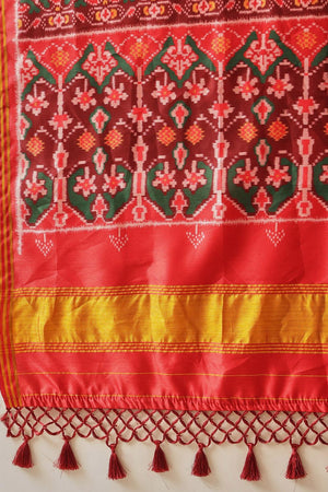 Lavender Patola Printed Silk Saree (SZ-DGPATOLA-2977)