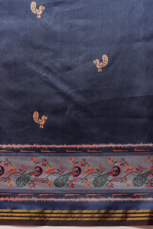 Blue Paithani Printed Silk Saree (SZ-DGPATOLA-2981)