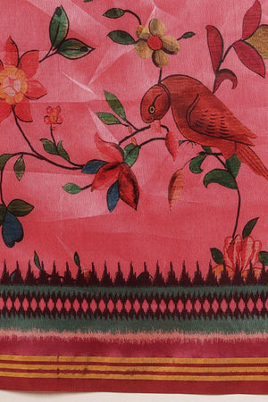 Pink Paithani Printed Silk Saree (SZ-DGPATOLA-2982)