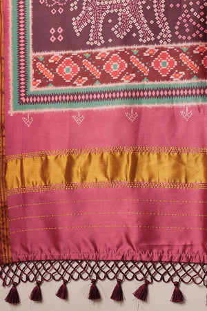 Pink Paithani Printed Silk Saree (SZ-DGPATOLA-2982)