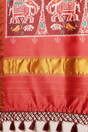 Green Patola Printed Silk Saree (SZ-DGPATOLA-2984)