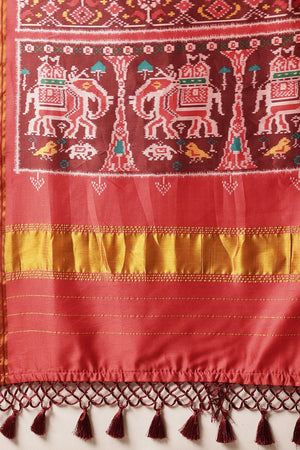Violet Patola Printed Silk Saree (SZ-DGPATOLA-2985)