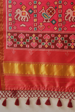 Multi Color Patola Printed Silk Saree (SZ-DGPATOLA-2986)