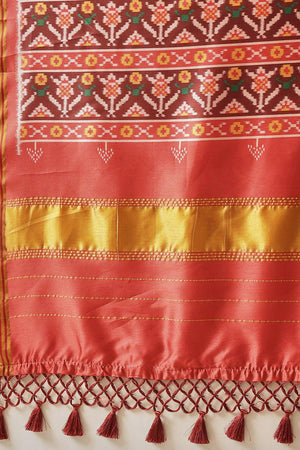 Turquoise Patola Printed Silk Saree (SZ-DGPATOLA-2987)