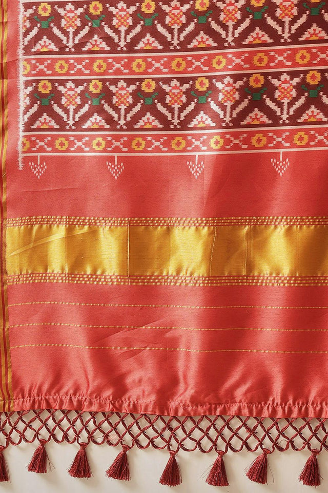 Turquoise Patola Printed Silk Saree (SZ-DGPATOLA-2987)