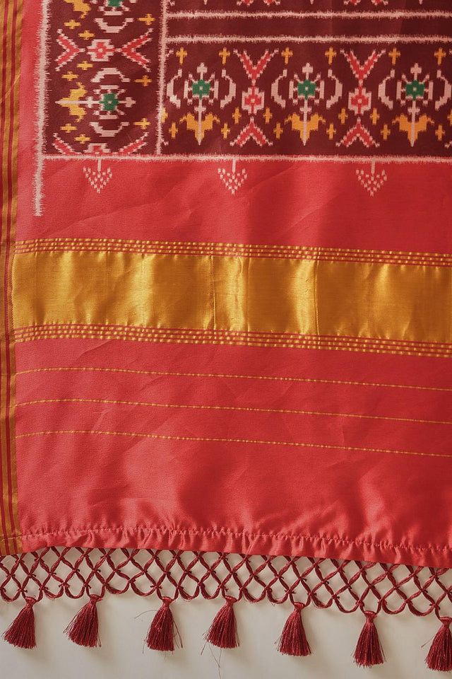 Blue Patola Printed Silk Saree (SZ-DGPATOLA-2990)