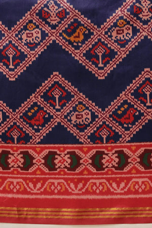 Blue Patola Printed Silk Saree (SZ-DGPATOLA-2993)