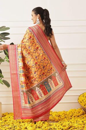 Yellow Patola Printed Silk Saree (SZ-DGPATOLA-3019)