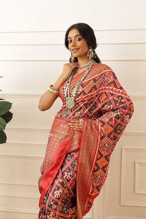 Multi Color Patola Printed Silk Saree (SZ-DGPATOLA-3026)