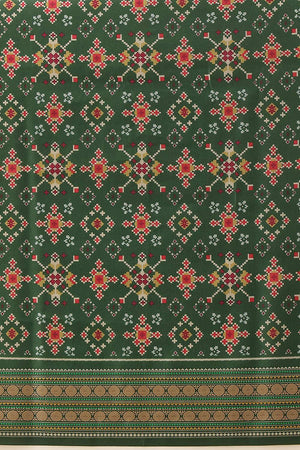Green Patola Printed Silk Saree (SZ-DGPATOLA-3112)