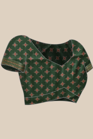 Green Patola Printed Silk Saree (SZ-DGPATOLA-3112)