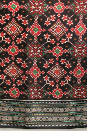 Black Patola Printed Silk Saree (SZ-DGPATOLA-3113)