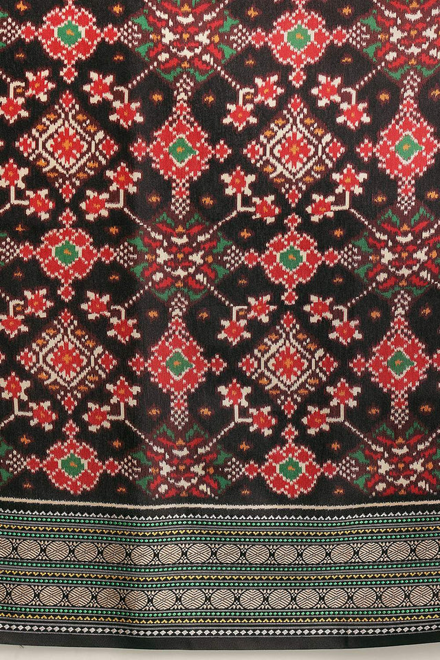 Black Patola Printed Silk Saree (SZ-DGPATOLA-3113)