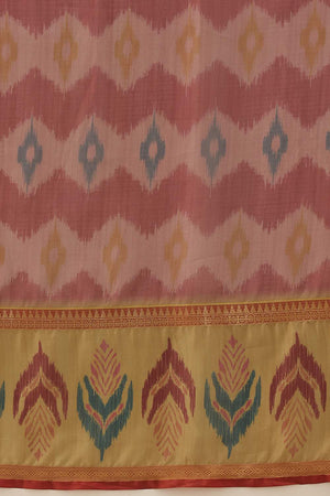 Peach Abstract Printed Silk Saree (SZ-DGRIA2-PE-3139)