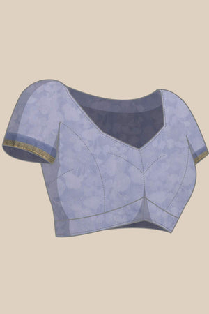 Multi-Color Floral Printed Cotton Blend Saree