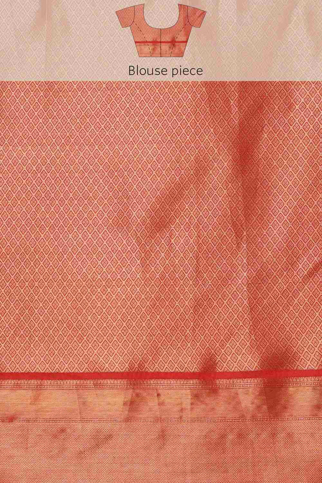 Teal Kanjeevaram Silk Floral Saree