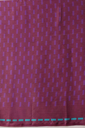 Violet Printed Satin Saree