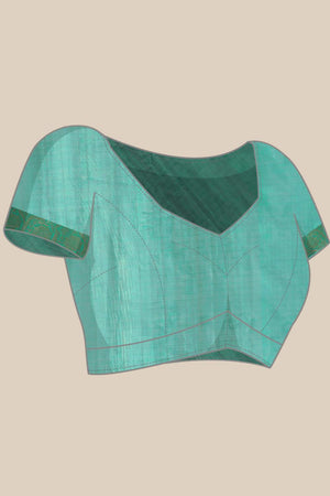 Grey Floral Printed Silk Saree