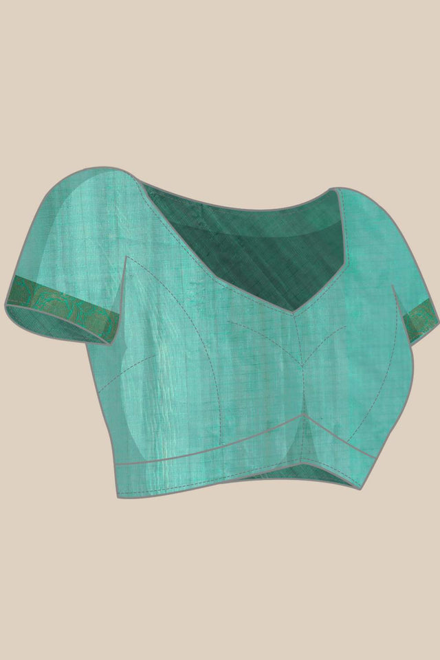 Grey Floral Printed Silk Saree