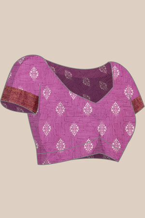 Lavender Soft Silk Stripe Saree