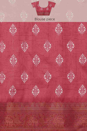 Red Soft Silk Stripe Saree